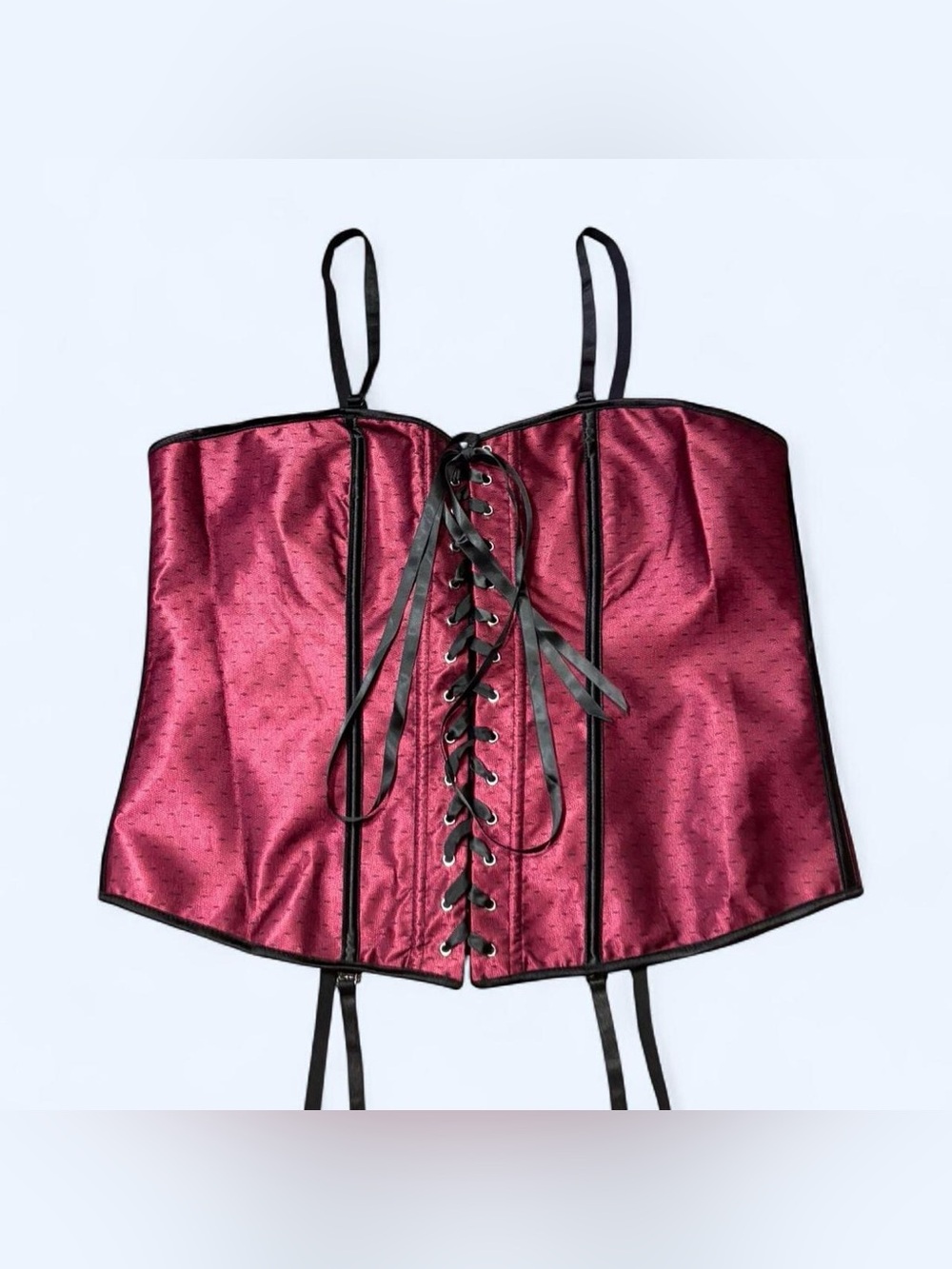 Goth Red Corset Bustier Top!